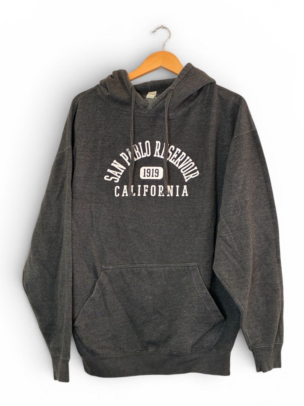 San Pablo Reservoir California cotton pullover kangaroo pocket hoodie sweatshirt